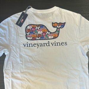 BNWT Vineyard Vines Adult White Sports Tee